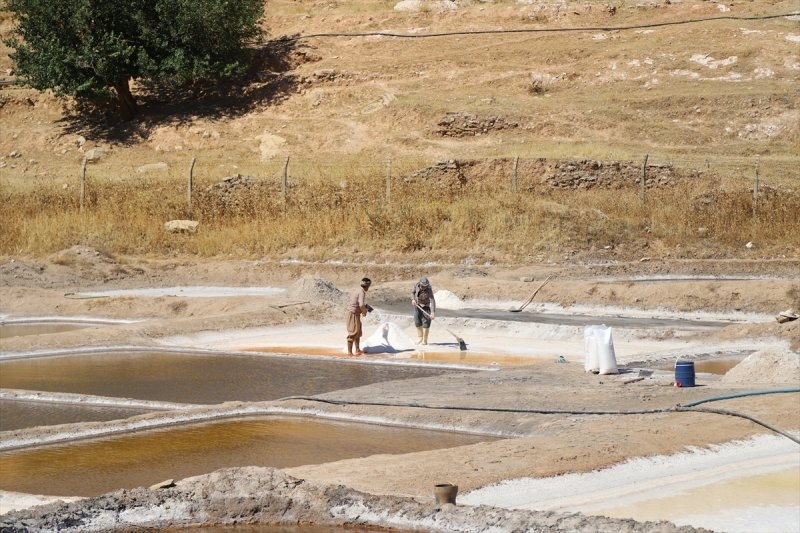 Süleymaniye'de 200 yıldır kaynak suyundan tuz üretiliyor 13