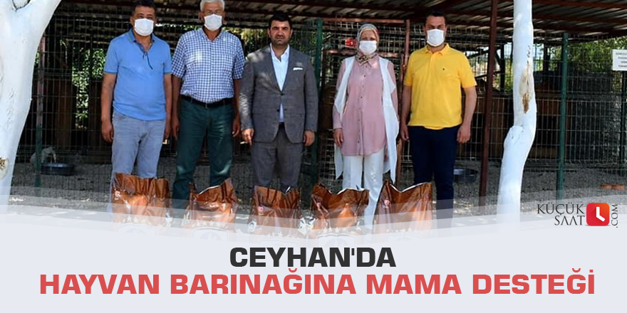 Ceyhan'da hayvan barınağına mama desteği