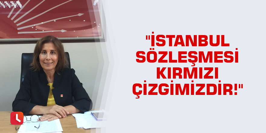 "İstanbul Sözleşmesi kırmızı çizgimizdir!"