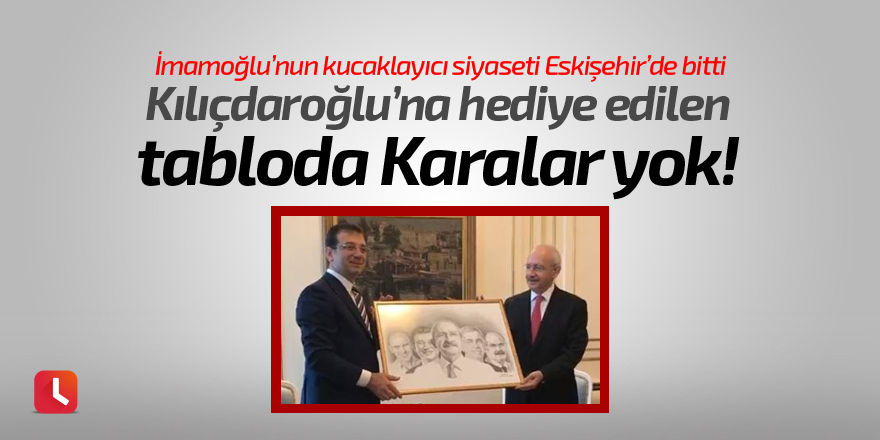 Karalar, o tabloda yer almadı!