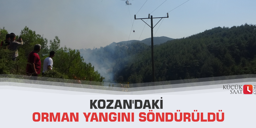 Kozan'daki orman yangını söndürüldü