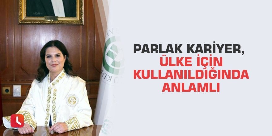 Parlak kariyer, ülke için kullanıldığında anlamlı