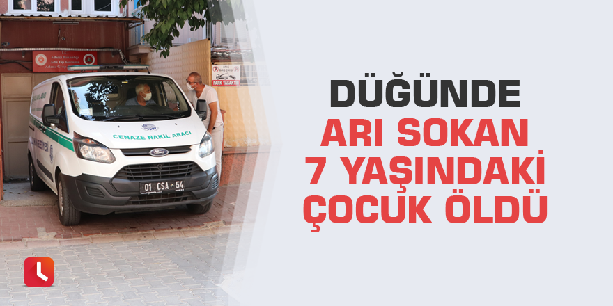 Düğünde arı sokan 7 yaşındaki çocuk öldü