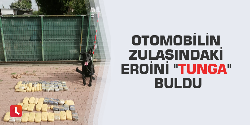 Otomobilin zulasındaki eroini "Tunga" buldu