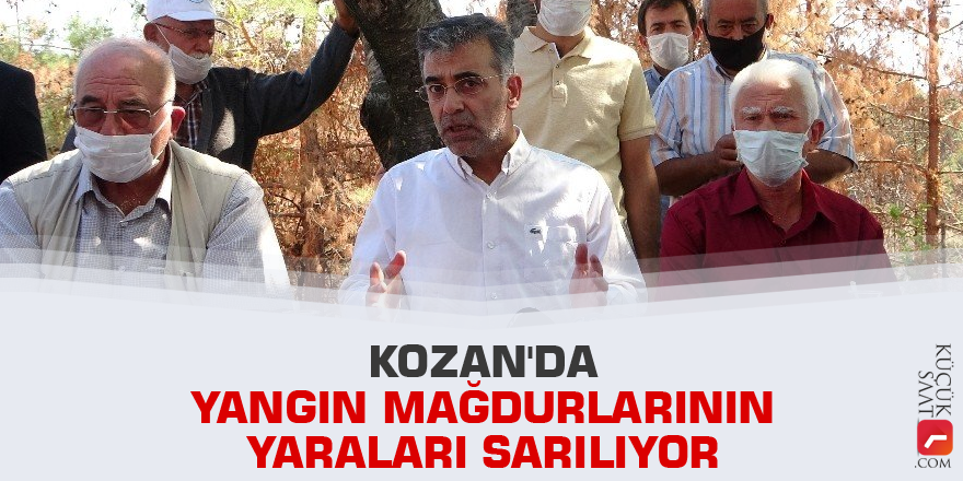 Kozan'da yangın mağdurlarının yaraları sarılıyor