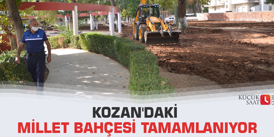 Kozan'daki Millet Bahçesi tamamlanıyor
