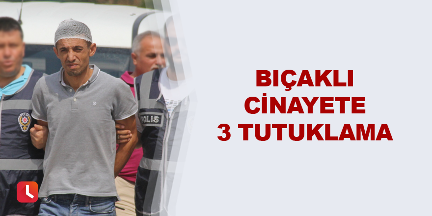 Bıçaklı cinayete 3 tutuklama