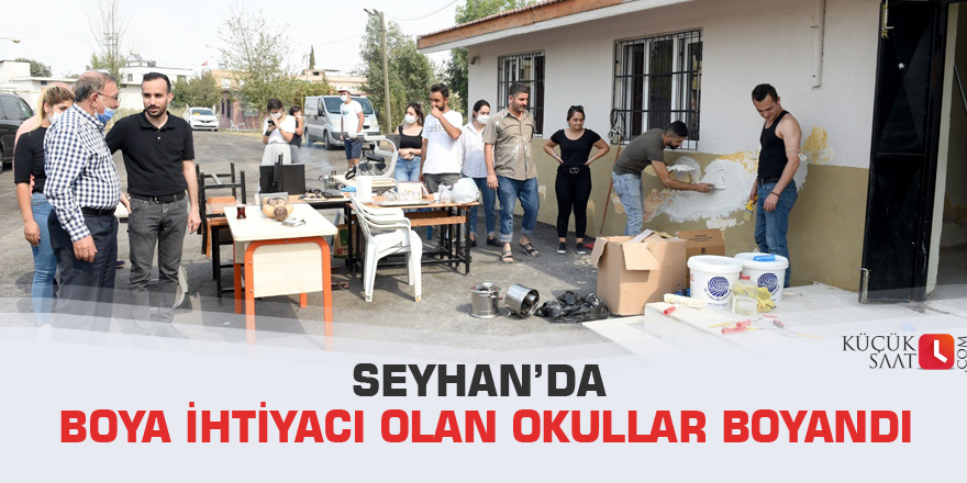 Seyhan’da boya ihtiyacı olan okullar boyandı