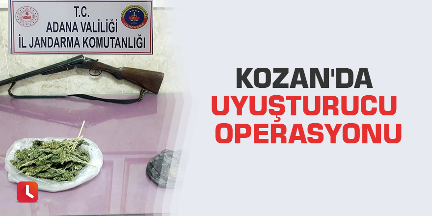 Kozan'da uyuşturucu operasyonu