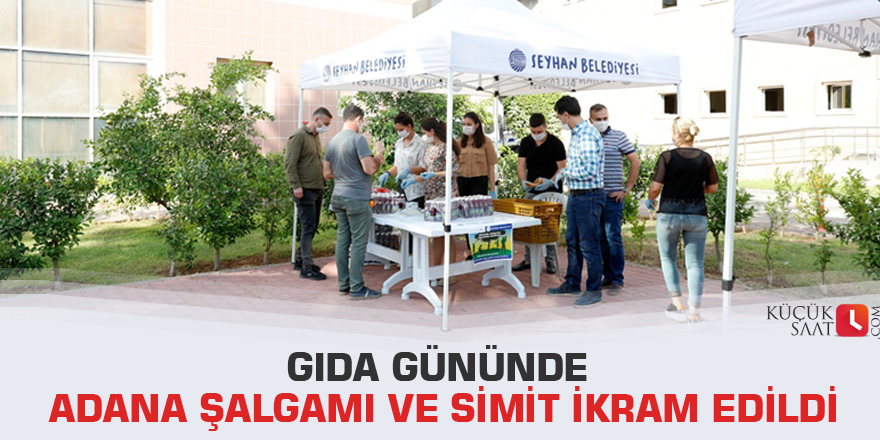 Gıda Gününde Adana Şalgamı ve simit ikram edildi