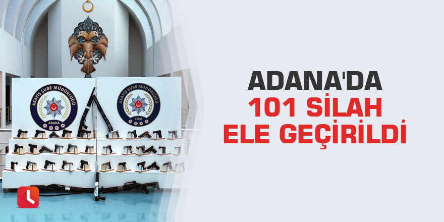 Adana'da 101 silah ele geçirildi