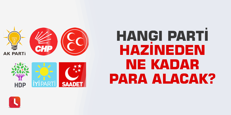 Hangi parti hazineden ne kadar para alacak