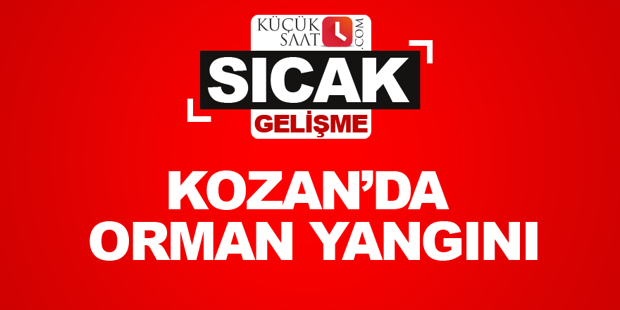 Kozan’da orman yangını