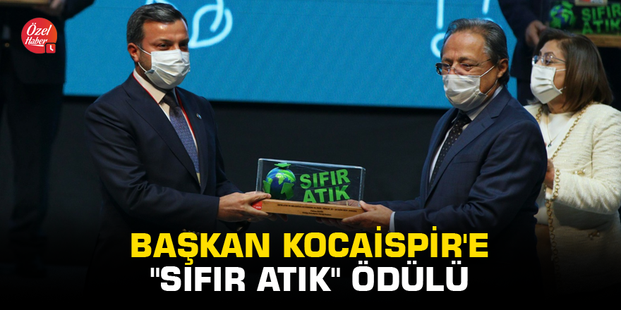 Başkan Kocaispir'e "Sıfır atık" ödülü