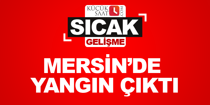 Mersin’de yangın çıktı