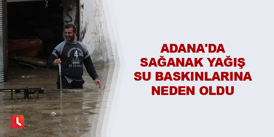 Adana'da sağanak yağış su baskınlarına neden oldu