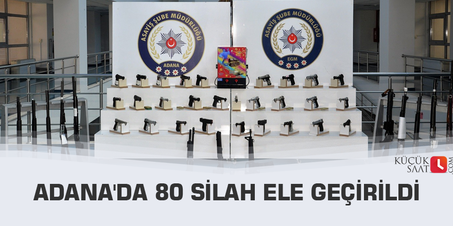 Adana'da 80 silah ele geçirildi