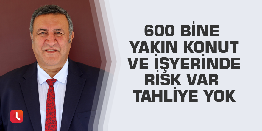 600 bine yakın konut ve işyerinde risk var tahliye yok