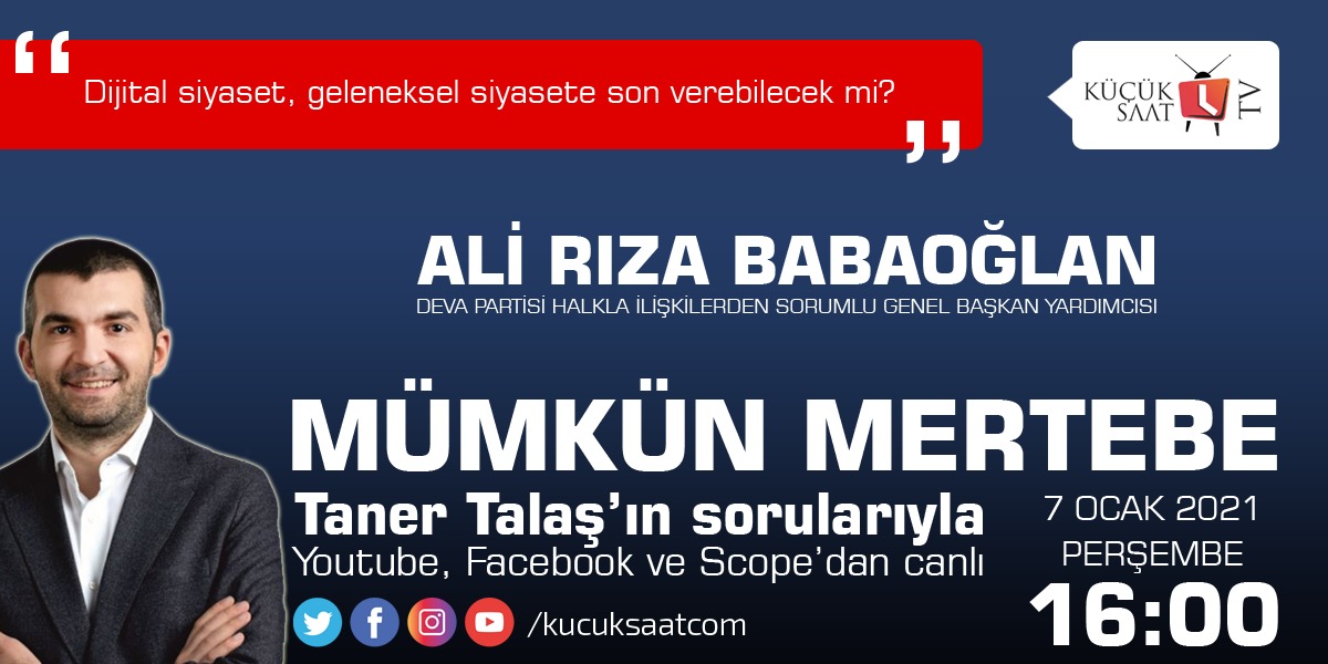 Ali Rıza Babaoğlan, Küçüksaat TV'de!