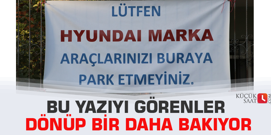 Bu yazıyı görenler dönüp bir daha bakıyor