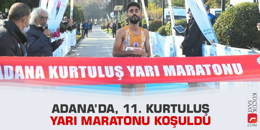 Adana’da, 11. Kurtuluş Yarı Maratonu koşuldu