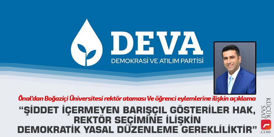 “Şiddet içermeyen barışçıl gösteriler hak, rektör seçimine ilişkin demokratik yasal düzenleme gerekliliktir”