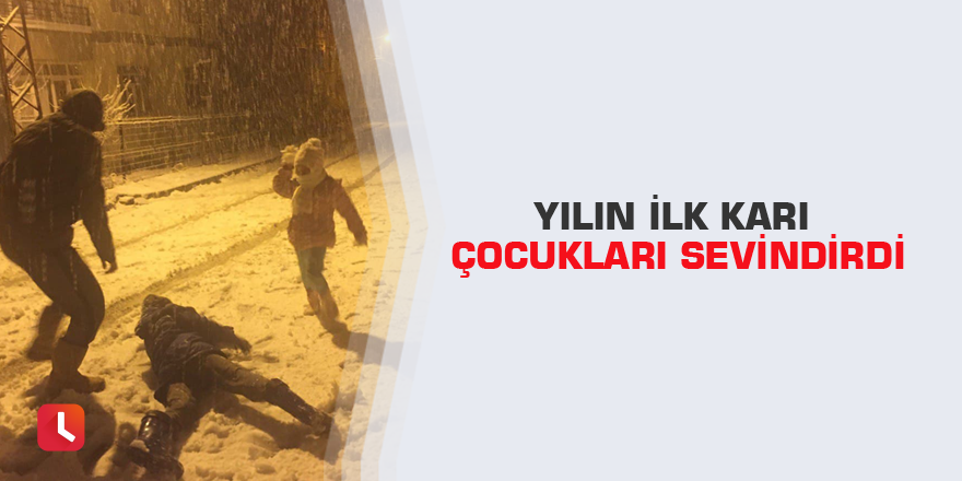 Yılın ilk karı çocukları sevindirdi