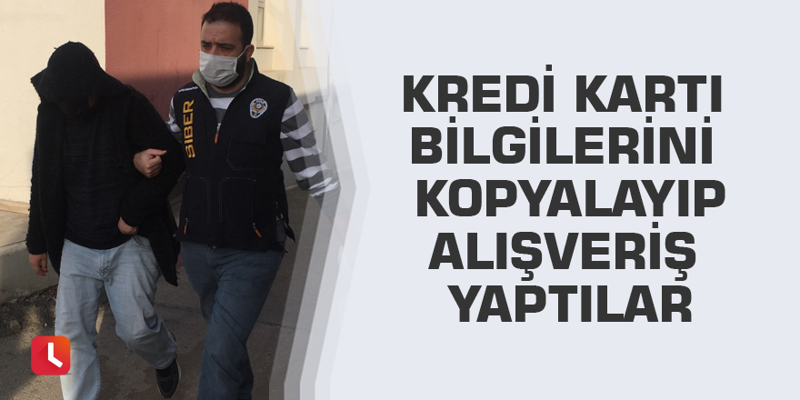 Kredi kartı bilgilerini kopyalayıp alışveriş yaptılar