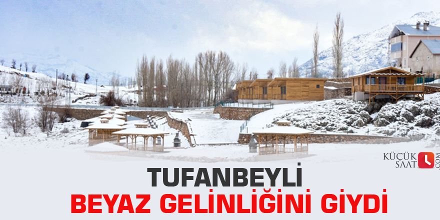 Tufanbeyli beyaz gelinliğini giydi