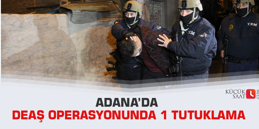 Adana’da DEAŞ operasyonunda 1 tutuklama