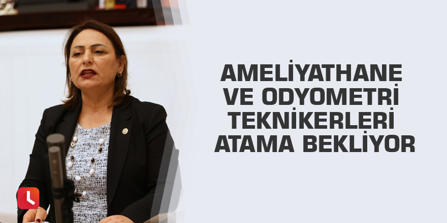Ameliyathane ve odyometri teknikerleri atama bekliyor