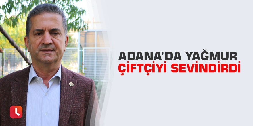 Adana’da yağmur çiftçiyi sevindirdi