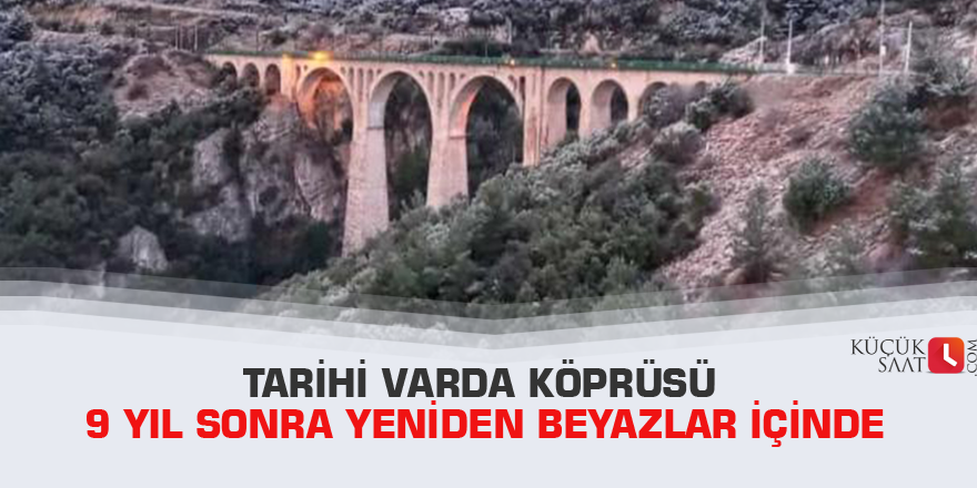 Tarihi Varda Köprüsü 9 yıl sonra yeniden beyazlar içinde