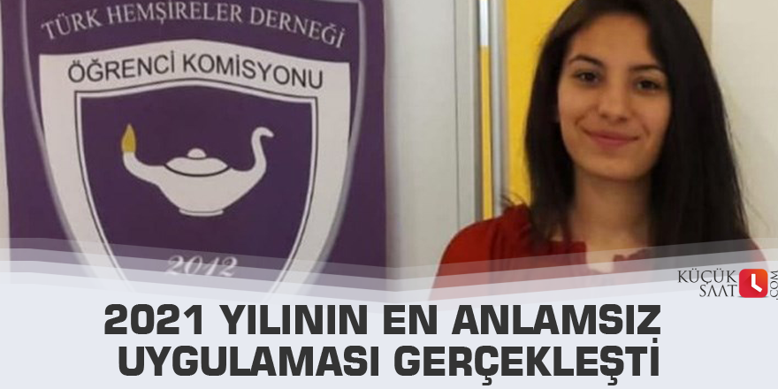 2021 yılının en anlamsız uygulaması gerçekleşti