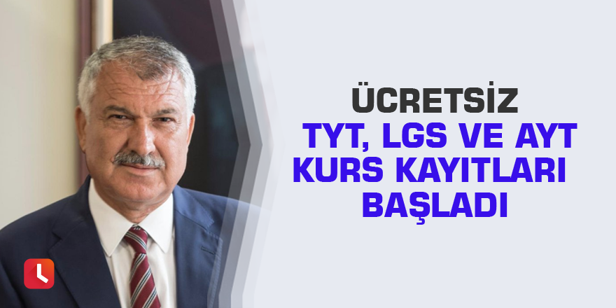 Ücretsiz TYT, LGS ve AYT kurs kayıtları başladı