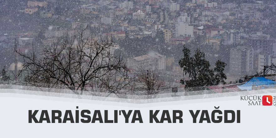 Karaisalı'ya kar yağdı