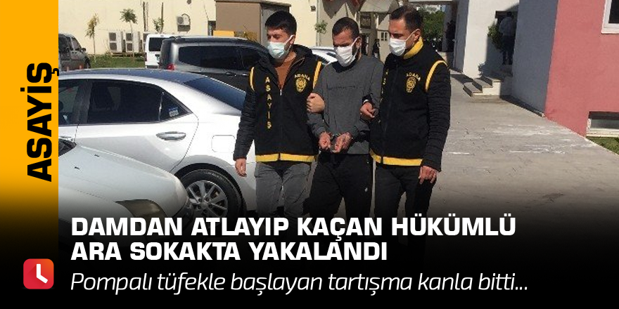 Ulubatlıhasan'da damdan atlayıp kaçan hükümlü ara sokakta yakalandı