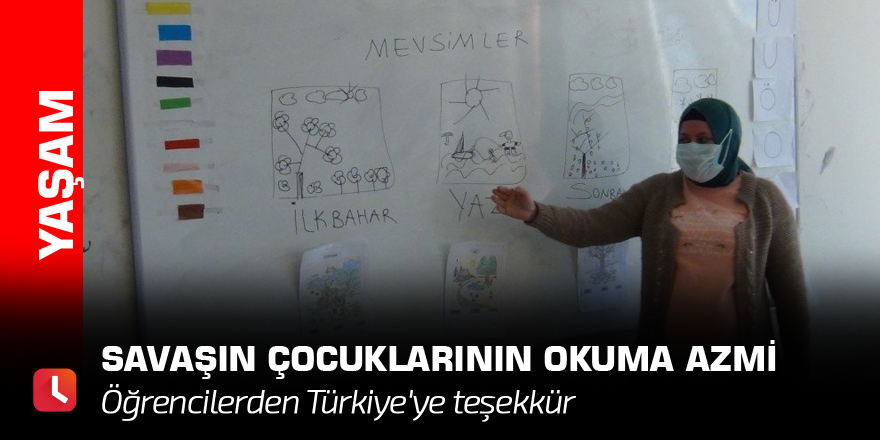 Savaşın çocuklarının okuma azmi