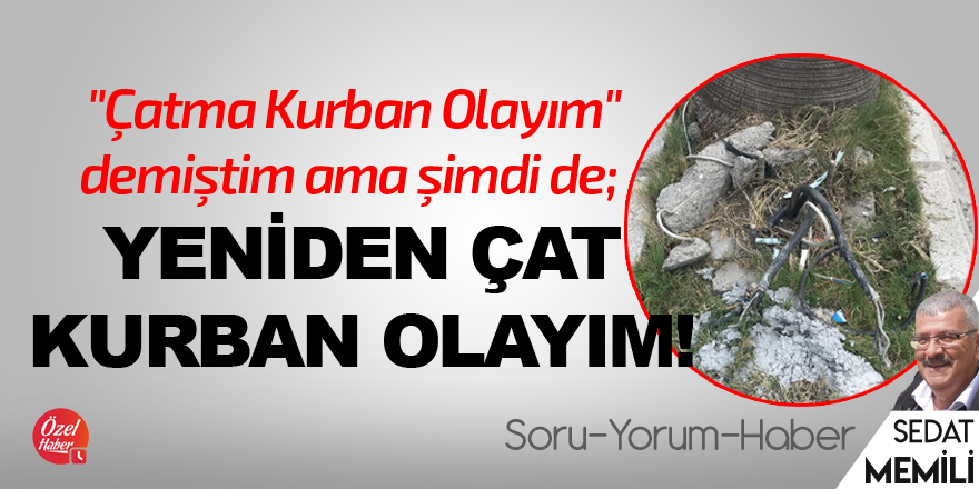 Yeniden çat kurban olayım!