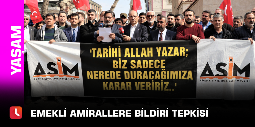 Emekli amirallere bildiri tepkisi