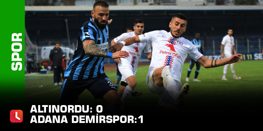 Altınordu 0-1 Adana Demirspor