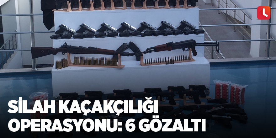 Silah kaçakçılığı operasyonu: 6 gözaltı