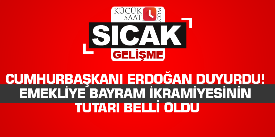 Cumhurbaşkanı Erdoğan duyurdu! Emekliye bayram ikramiyesinin tutarı belli oldu