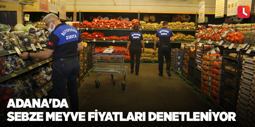 Adana'da sebze meyve fiyatları denetleniyor