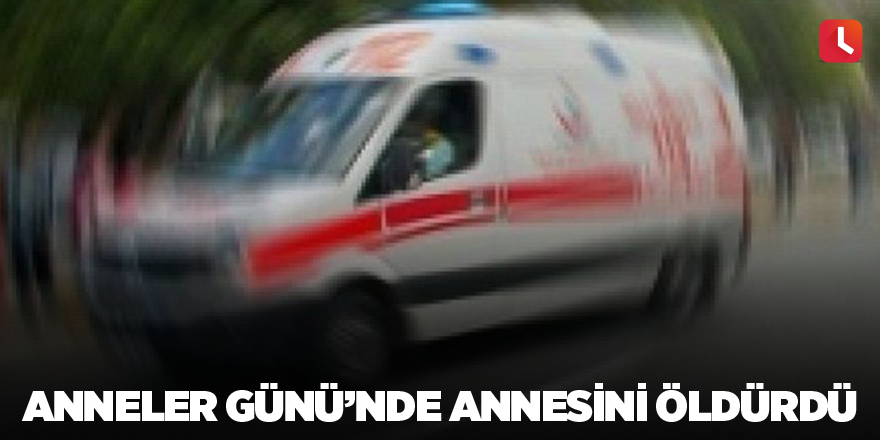 Anneler Günü’nde annesini öldürdü