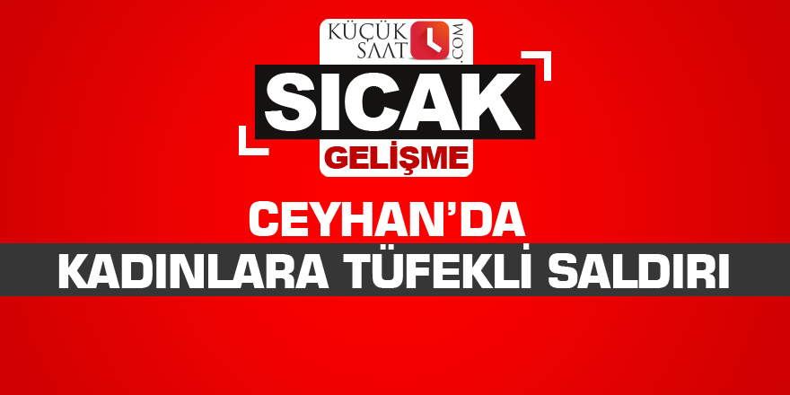 Ceyhan’da kadınlara tüfekli saldırı