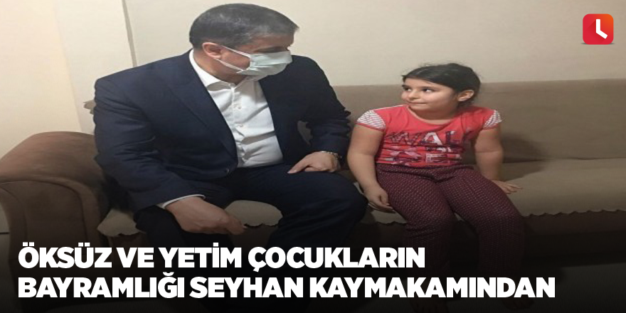 Öksüz ve yetim çocukların bayramlığı Seyhan kaymakamından