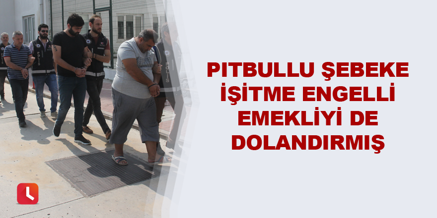 Pitbullu şebeke işitme engelli emekliyi de dolandırmış