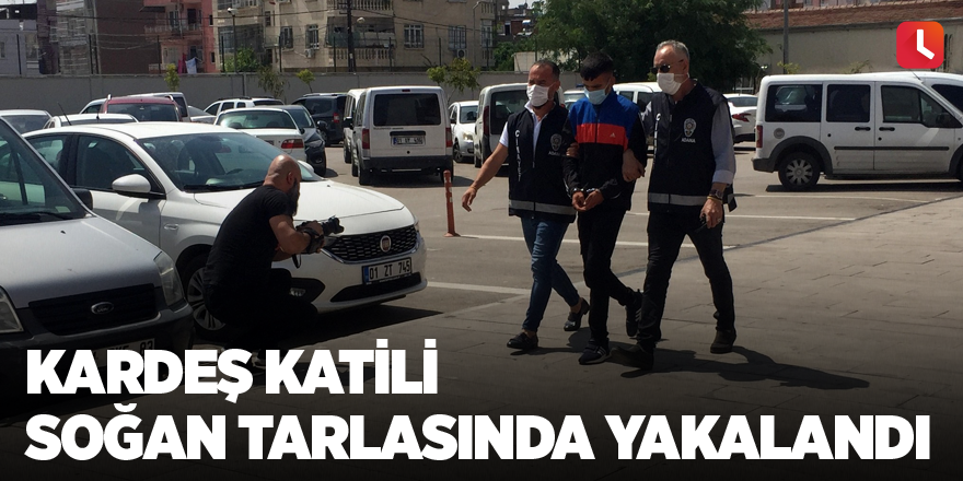 Kardeş katili soğan tarlasında yakalandı