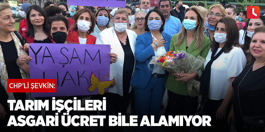 “Tarım işçileri asgari ücret bile alamıyor”